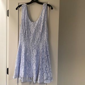 Pastel blue lace dress